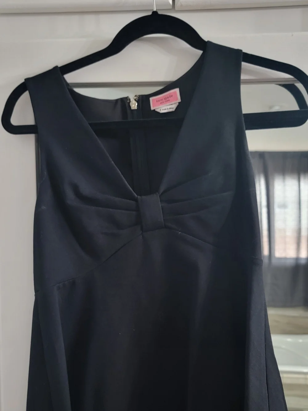 kate spade Black Sleeveless Top with Front Bow